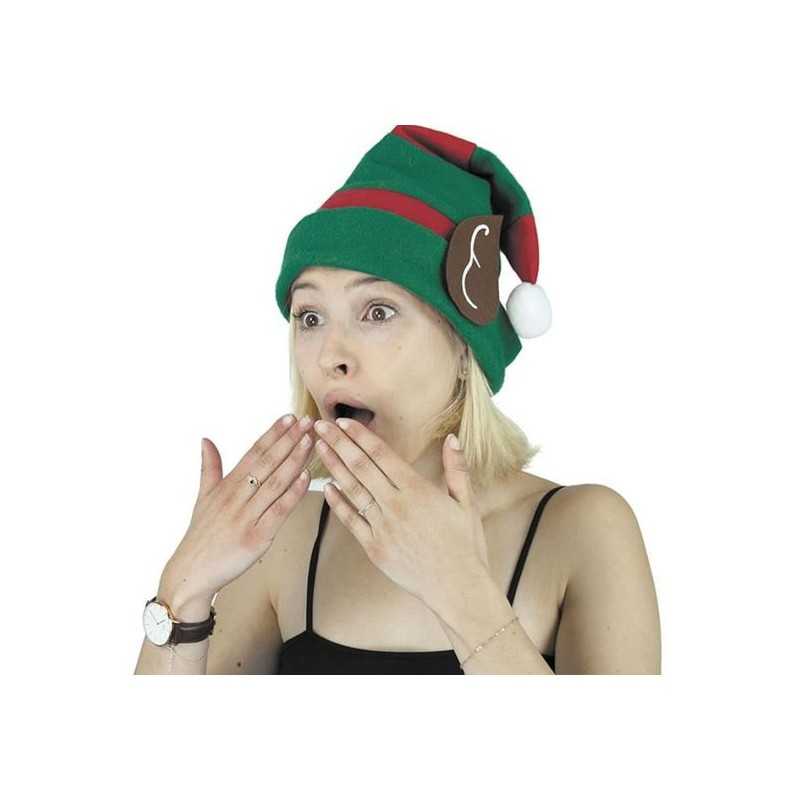 BONNET DE LUTINS ROUGE ET VERT