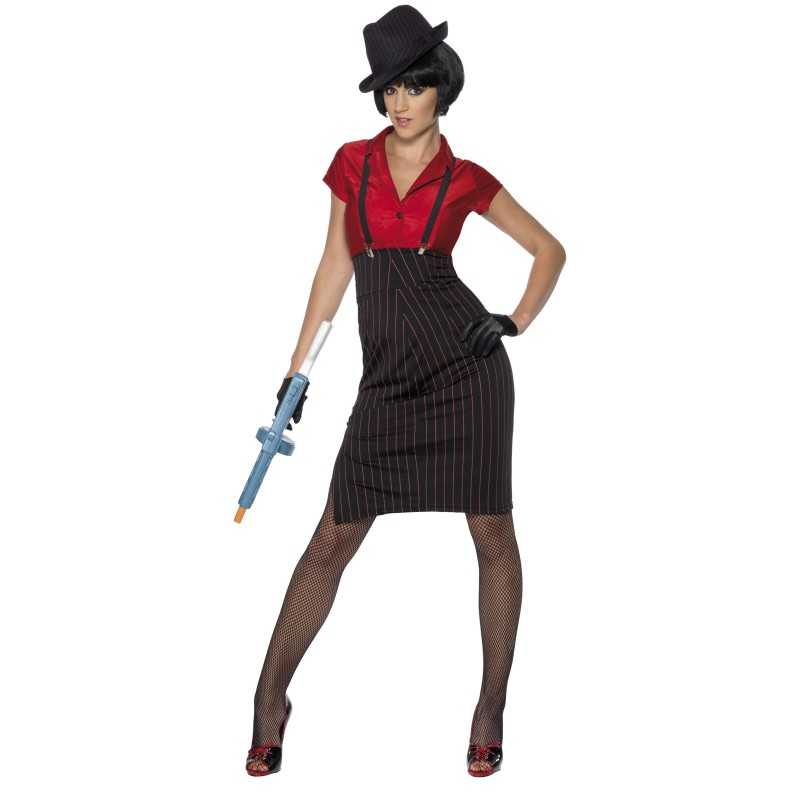 DEGUISEMENT JUPE/CHEMISIER GANGSTER TAILLE L