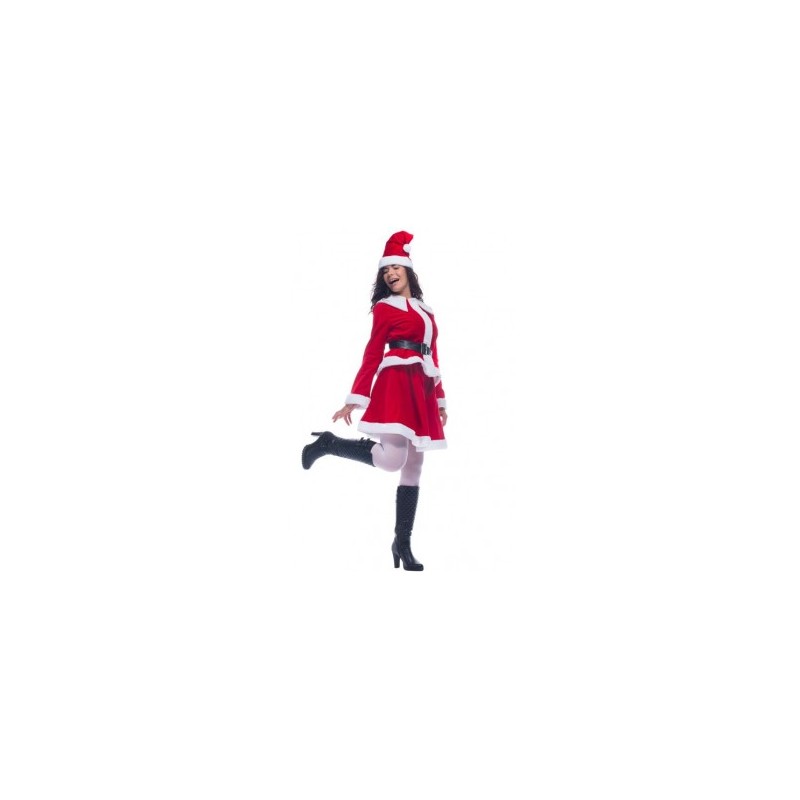 DEGUISEMENT MISS SANTA FANCY VELOUR TAILLE 36/38