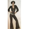 DEGUISEMENT COMBINAISON DISCO MANCHES LONGUES TAILLE 32/34