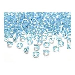 CONFETTIS DE TABLE DIAMANT BLEU CIEL