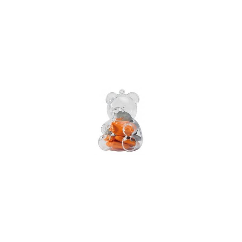 5 BOITES A DRAGEES OURS TRANSPARENTES
