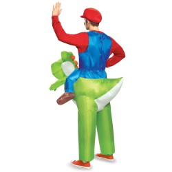 DEGUISEMENT GONFLABLE MARIO A DOS DE YOSHI ADULTE