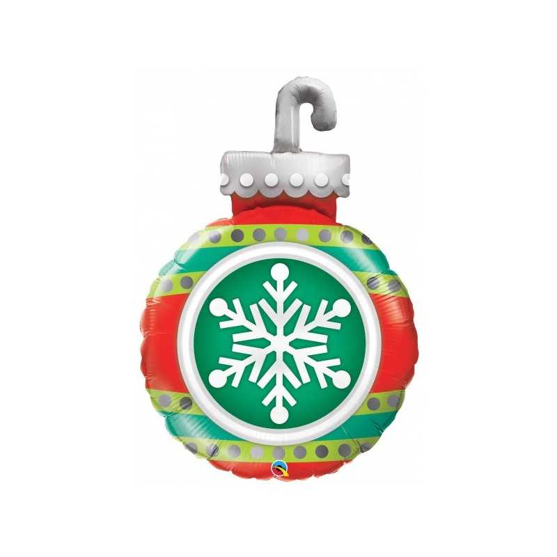 BALLON METALLIQUE BOULE DE NOEL 89 CM