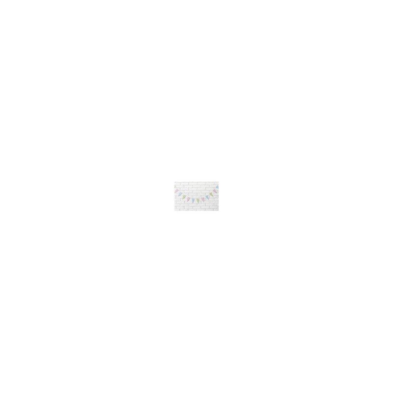 GUIRLANDE PAVILLONS DE 14 CM PASTEL 1,35 M 