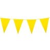 GUIRLANDE PAVILLONS OU FANIONS JAUNE GRAND MODELE 45 X 30 CM LONGUEUR 10 M