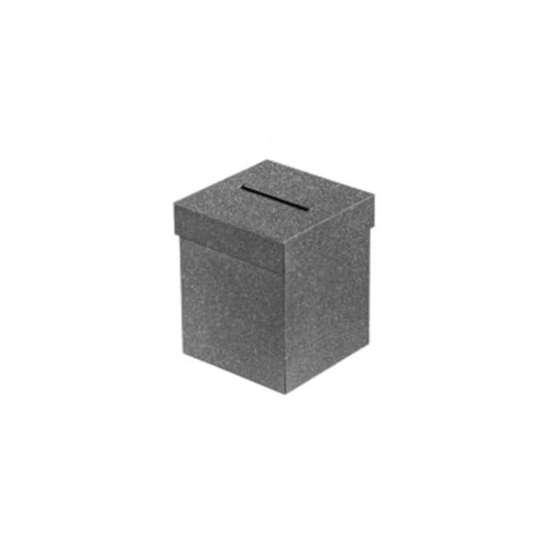 URNE CARRE PETIT MODELE NOIR