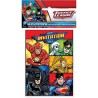 8 CARTE D'INVITATIONS JUSTICE LEAGUE