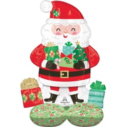 BALLON METALLIQUE AIRLOONZ PERE NOEL 93 CM