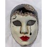 MASQUE VENITIEN PIERROT ARGENT OU OR