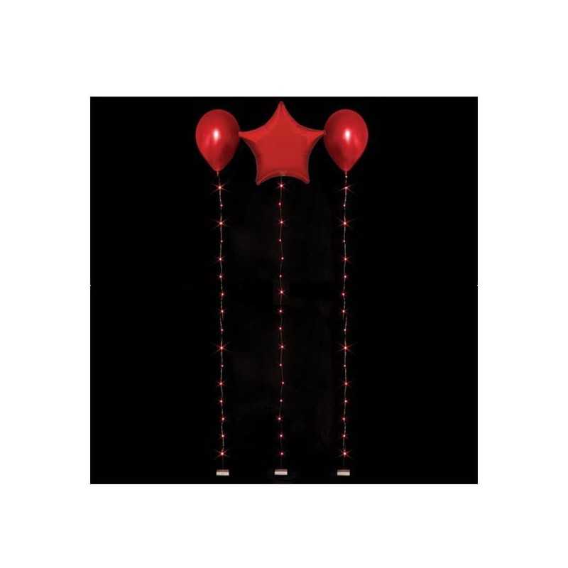 GUIRLANDE 10 LEDS ROUGE 1 METRE