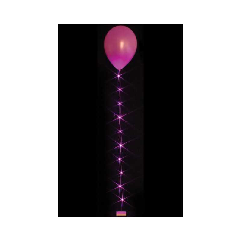 GUIRLANDE 10 LEDS 1 METRE FUSCHIA