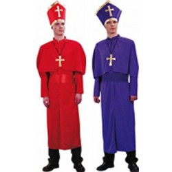 DEGUISEMENT EVEQUE VIOLET TAILLE 52