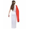 DEGUISEMENT DEESSE ROMAINE ROBE BLANCHE DRAPE ROUGE TAILLE S 4-6 ANS