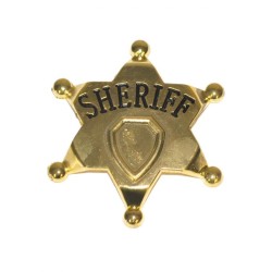ETOILE DE SHERIFF OR METAL