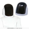 CASQUE DJ ADULTE BLANC VISIERE NOIRE RIGIDE