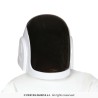 CASQUE DJ ADULTE BLANC VISIERE NOIRE RIGIDE