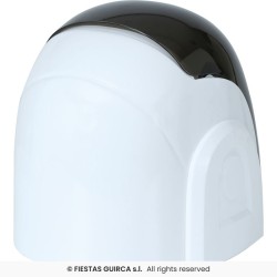 CASQUE DJ ADULTE BLANC VISIERE NOIRE RIGIDE