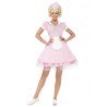 DEGUISEMENT SERVEUSE ROBE ROSE VICHY + TABLIER + CHAPEAU SUR SRRE TETE TAILLE M