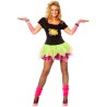DEGUISEMENT FEMME PARTY 80 FLUO TAILLE L