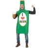 DEGUISEMENT BOUTEILLE DE BIERE I LOVE BEER TAILLE UNIQUE