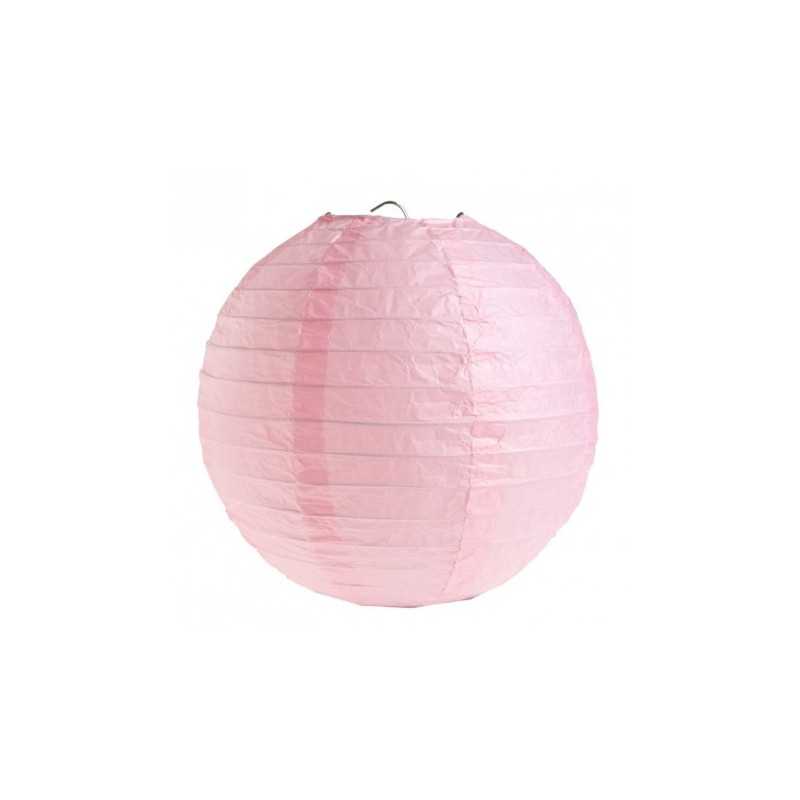 SACHET DE 2 LANTERNES 30 CM ROSE