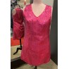 DEGUISEMENT ROBE DISCO SEQUIN OU PAILLETTE ROSE FUSCHIA TAILLE 40-42