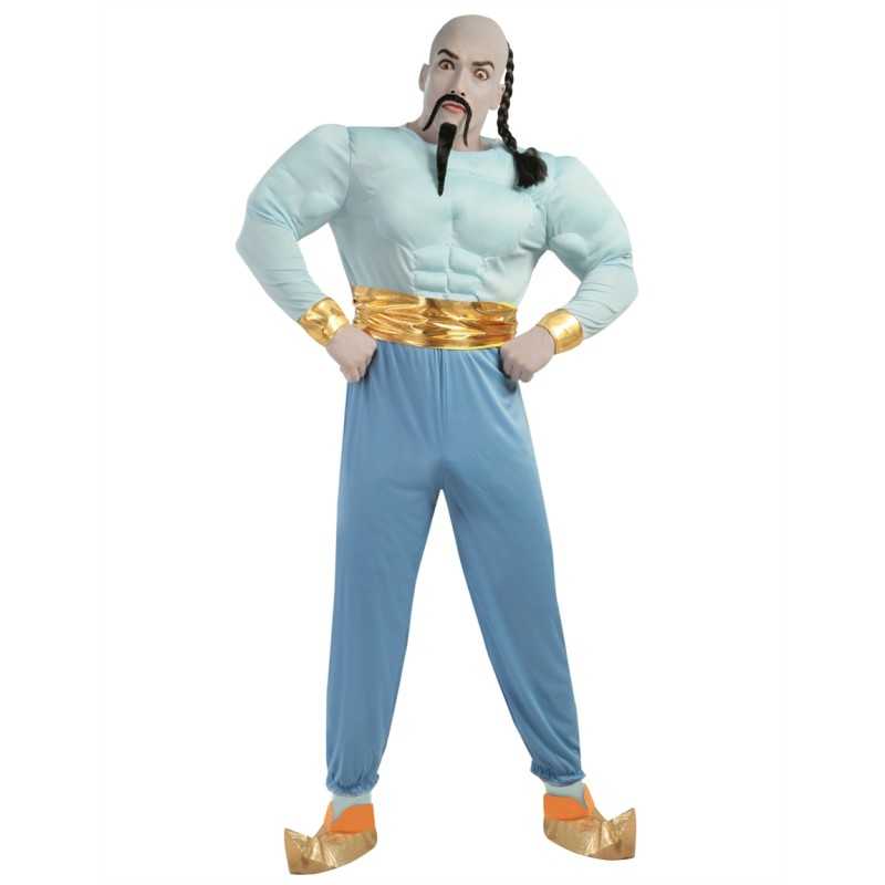 DEGUISEMENT GENIE DE LA LAMPE BLEU MUSCLE TAILLE L