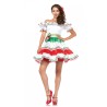 DEGUISEMENT SENORITA ROBE MEXICAINE COURTE TAILLE S/M