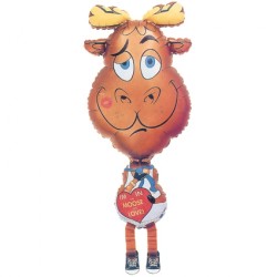 BALLON METALLIQUE ANIMAL MARCHEUR AIRWALKERS ST VALENTIN 100 CM
