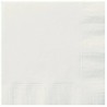 20 SERVIETTES PAPIER 2 PLIS BLANC 33 X 33 CM