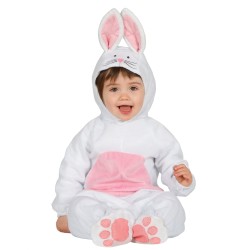 DEGUISEMENT LAPIN BLANC ET ROSE BEBE TAILLE 18-24 MOIS
