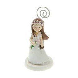 MARQUE PLACE RESINE COMMUNION FILLE 5,5 X 5,5 X 10,5 CM