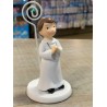 FIGURINE MARQUE PLACE RESINE COMMUNION GARCON 5,5 X 5,5 X 10,5 CM