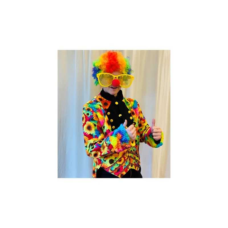DEGUISEMENT VESTE CHIC CLOWN TOURNESOL MULTI TAILLE L