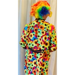 DEGUISEMENT VESTE CHIC CLOWN TOURNESOL MULTI TAILLE L