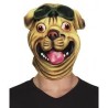 MASQUE CHIEN BOULEDOGUE AVEC LUNETTES LATEX