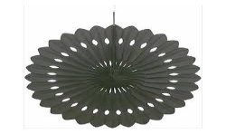 DECORATION EVENTAIL EN PAPIER 40,6 CM GRIS