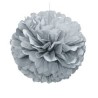 BOULE DECORATIVE EN PAPIER ARGENT 40,64 CM