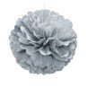 BOULE DECORATIVE EN PAPIER ARGENT 40,64 CM
