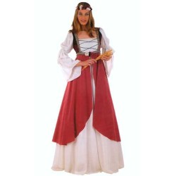 DEGUISEMENT ROBE MARION MEDIEVALE CHAMPETRE TAILLE XL