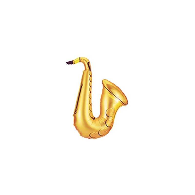 BALLON METALLIQUE SAXOPHONE OR 94 CM