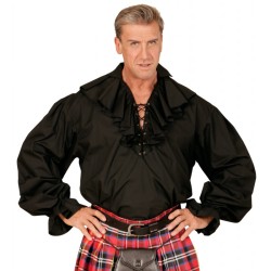 DEGUISEMENT CHEMISE-PIRATE-RENAISSANCE-NOIRE TAILLE XL