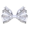NOEUD PAPILLON PAILLETTE ARGENTE