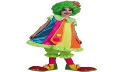 DEGUISEMENT CLOWN FLUO SILLY BILLY FILLE TAILLE 12 ANS