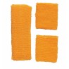 SET COMPLET AVEC BANDEAU ET 2 BRACELETS ORANGE NEON
