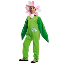 DEGUISEMENT ENFANT FLEUR PETALES ROSES ET BLANCS TAILLE 7 A 9 ANS