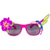 LUNETTES ROSE HIBISCUS ET OISEAU DES ILES