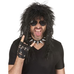 PERRUQUE ROCK OU PUNK HOMME NOIRE