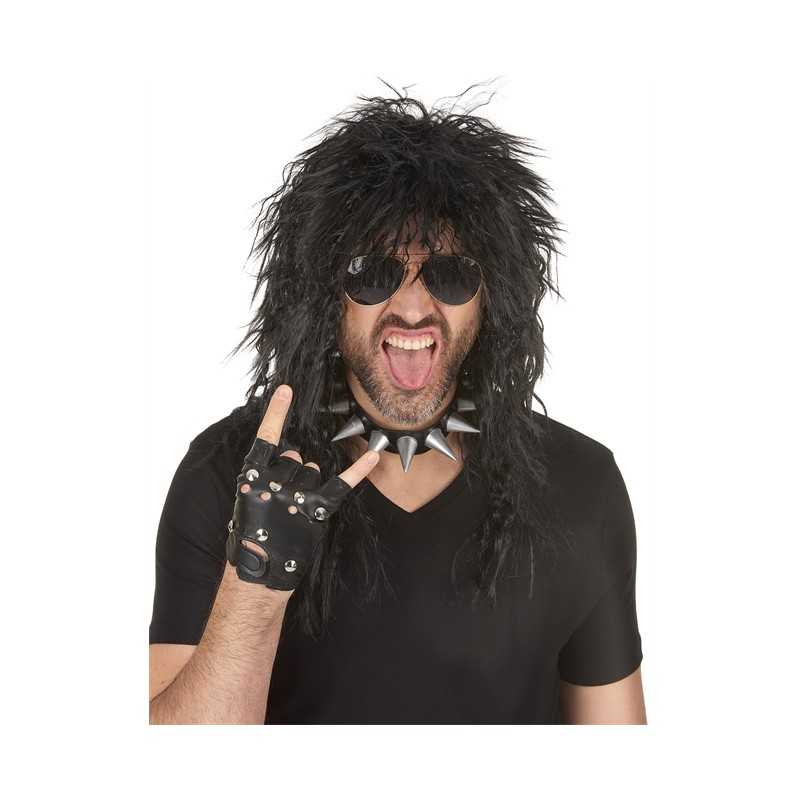 PERRUQUE ROCK OU PUNK HOMME NOIRE